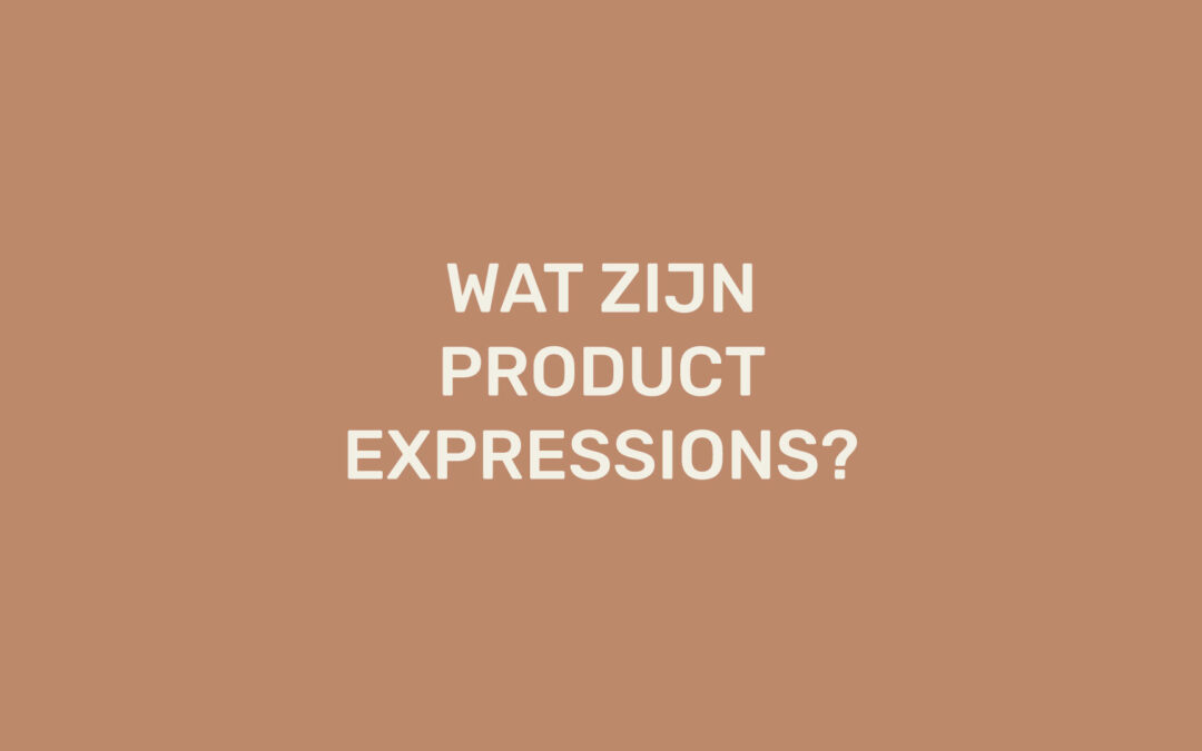 Wat zijn Product Expressions?