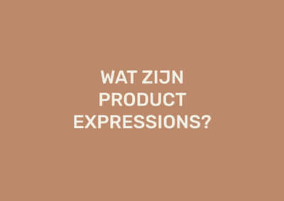 Wat zijn Product Expressions?